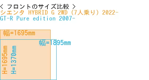 #シエンタ HYBRID G 2WD（7人乗り）2022- + GT-R Pure edition 2007-